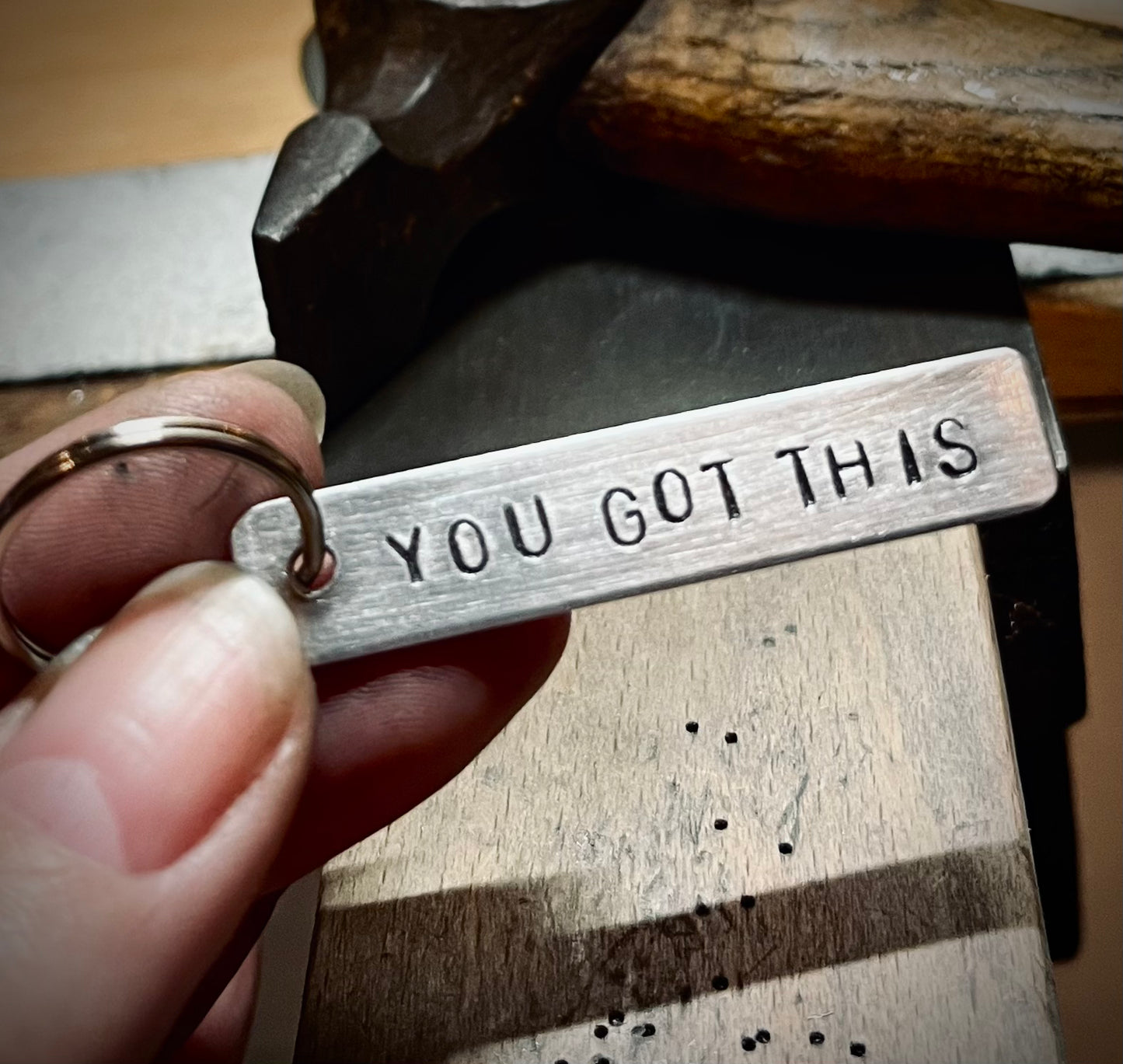 Handmade Affirmation Keyring | Positive Motivational Message Gift