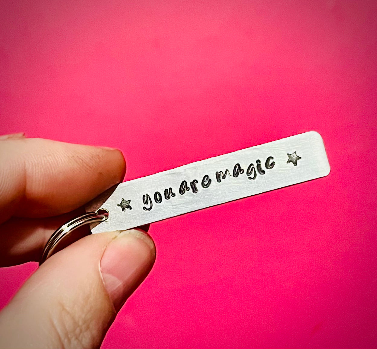 Handmade Affirmation Keyring | Positive Motivational Message Gift