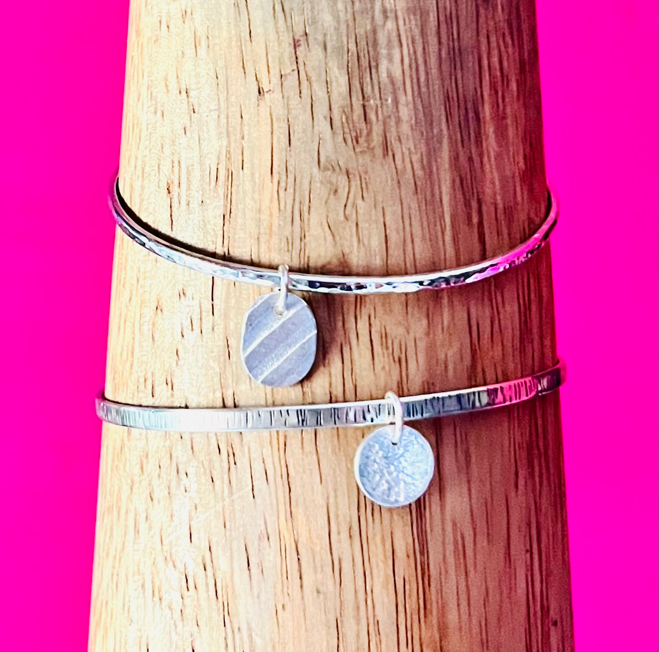 Silver Bangle with Personalised Silver Charm Jewellery Making Workshop in Shropshire | 9.30-3.30 | Various Dates