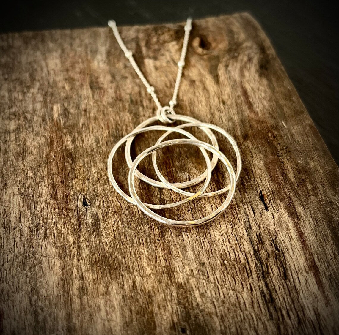 Handmade Silver Supernova Necklace - Sterling Silver Contemporary Statement Jewellery