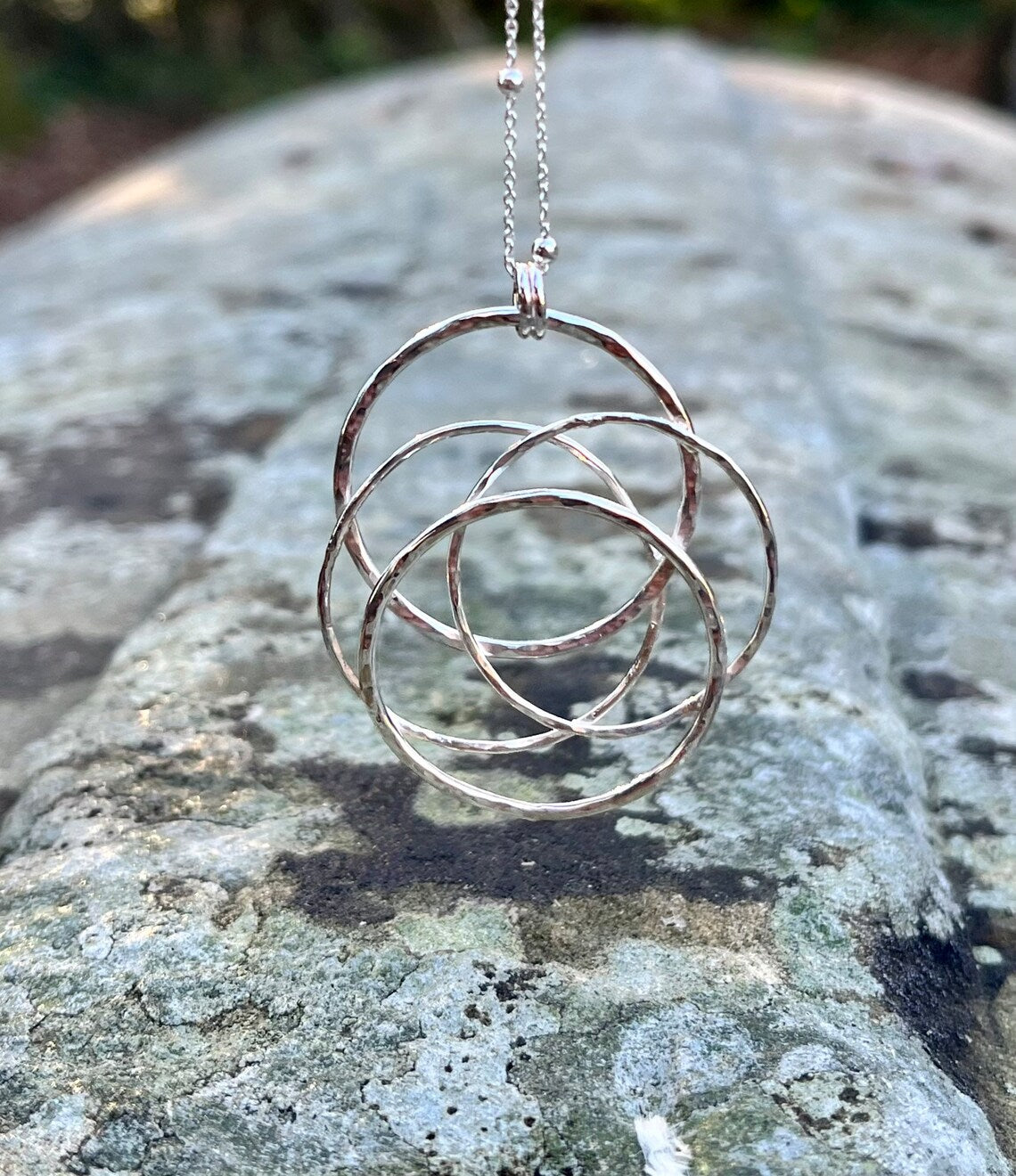 Handmade Silver Supernova Necklace - Sterling Silver Contemporary Statement Jewellery