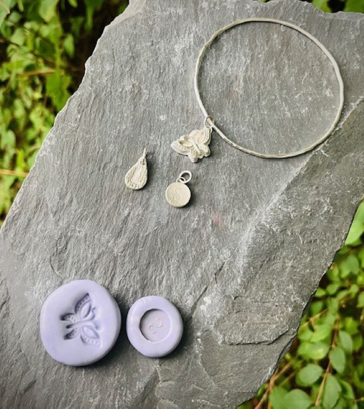 Silver Bangle with Personalised Silver Charm Jewellery Making Workshop in Shropshire | 9.30-3.30 | Various Dates