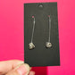 Handmade Silver Allium Threader Earrings - Sterling Silver Contemporary Jewellery