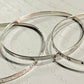 Handmade Silver Autumn Leaves Bangle | Sterling Silver Contemporary Jewellery