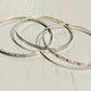 Handmade Silver Starry Night Bangle | Celestial Sterling Silver Jewellery