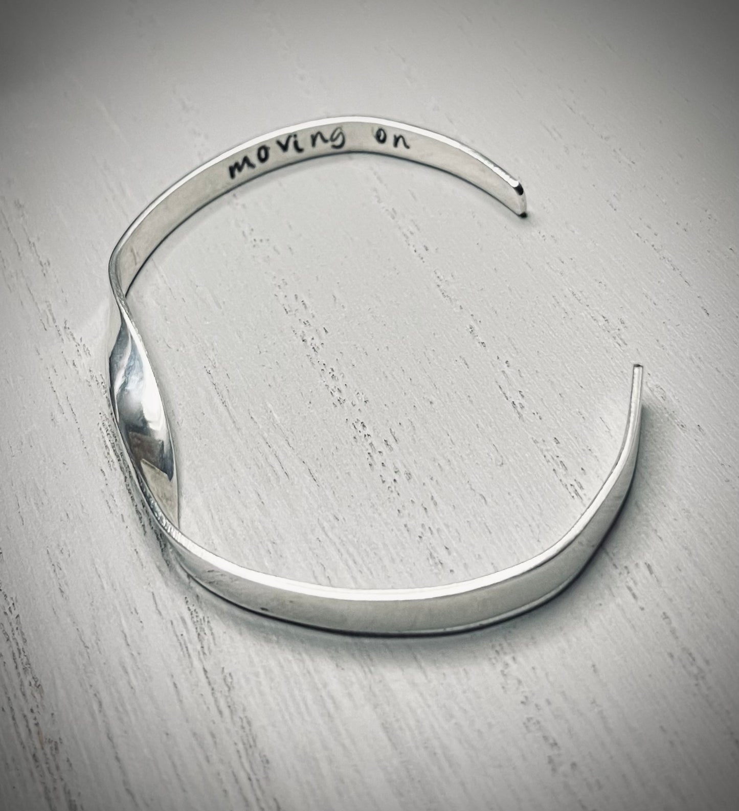 Handmade Sterling Silver Twisted Cuff Bangle | Mens Cuff | Womens Cuff | Can be Personalised