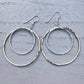 Handmade Free Sprit Hoop Earrings - Sterling Silver Contemporary Jewellery