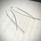 Handmade Silver Entwined Threader Earrings - Sterling Silver Contemporary Jewellery