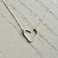 Handmade Silver Heart Necklace - Sterling Silver Contemporary Jewellery