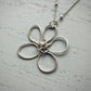 Whimsical Bloom Silver Flower Pendant | Silverlicious Artisan Jewellery