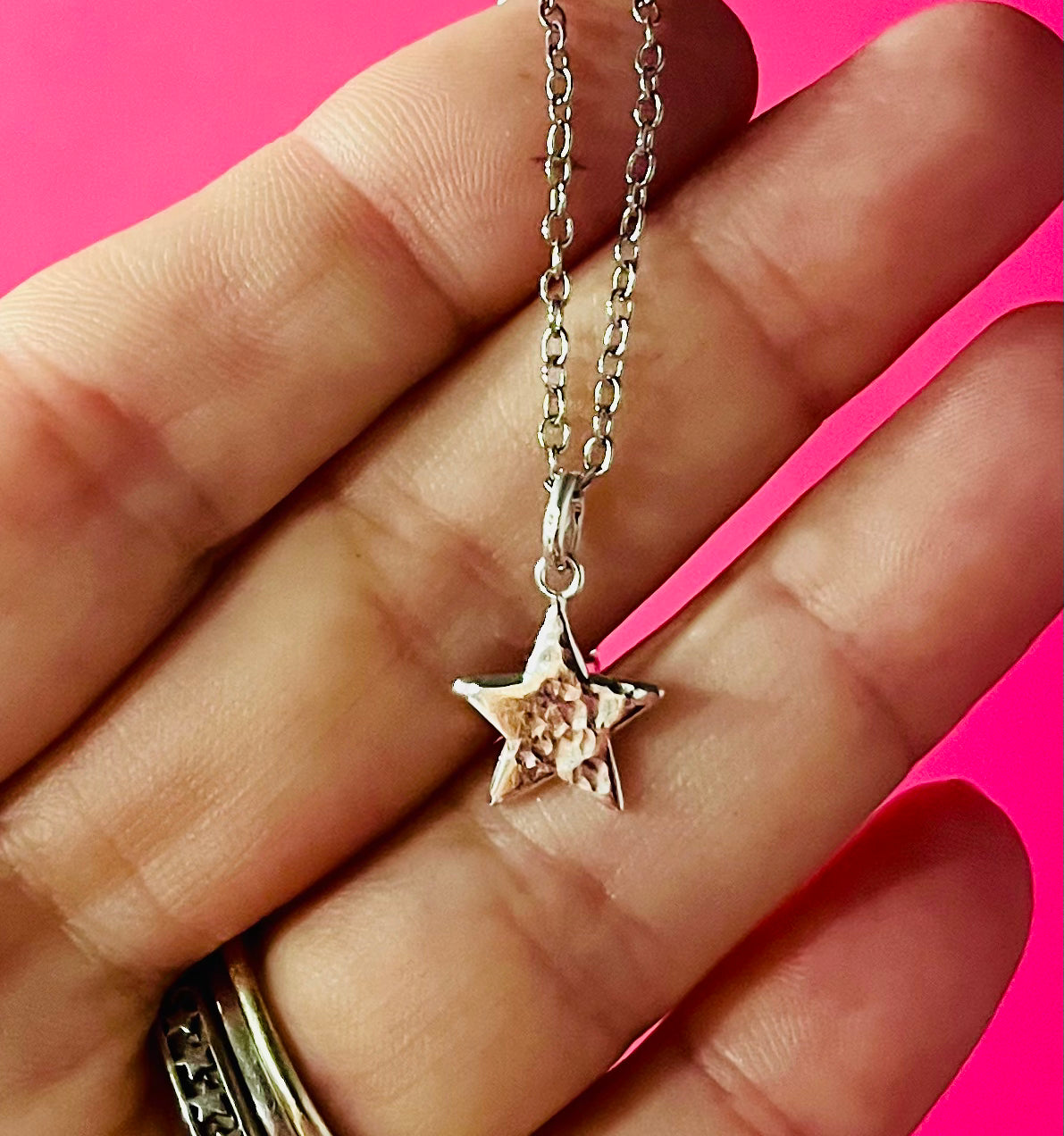 Handmade Silver Star Necklace | Sterling Silver Minimalist Jewellery