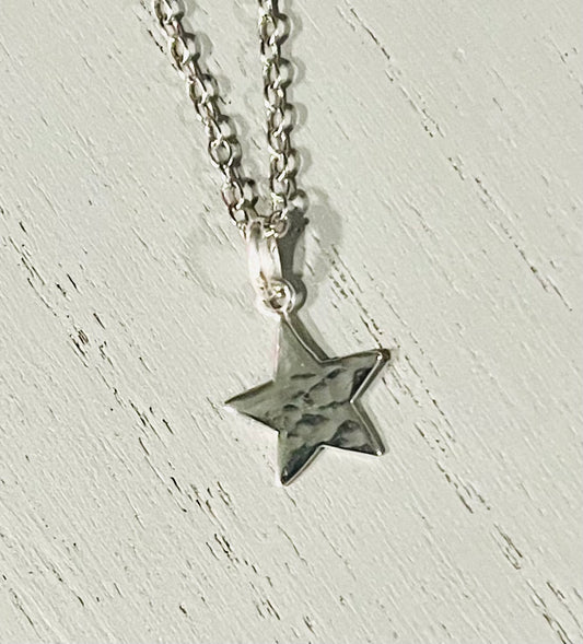 Handmade Silver Star Necklace | Sterling Silver Minimalist Jewellery