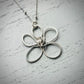 Whimsical Bloom Silver Flower Pendant | Silverlicious Artisan Jewellery