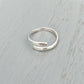 Handmade Silver Lunar Wraparound Adjustable Ring - Sterling Silver Contemporary Jewellery
