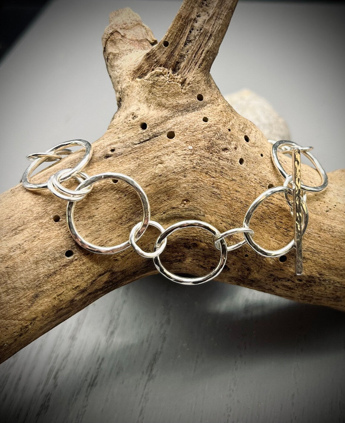 Handmade Silver Chain Link Bracelet | Contemporary Statement Jewellery