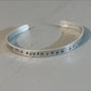 Handmade Affirmation Cuff Bangle | Positive Motivational Message Gift